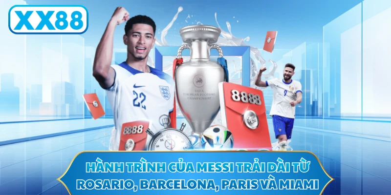 Hành trình của Messi trải dài từ Rosario, qua Barcelona, Paris và Miami